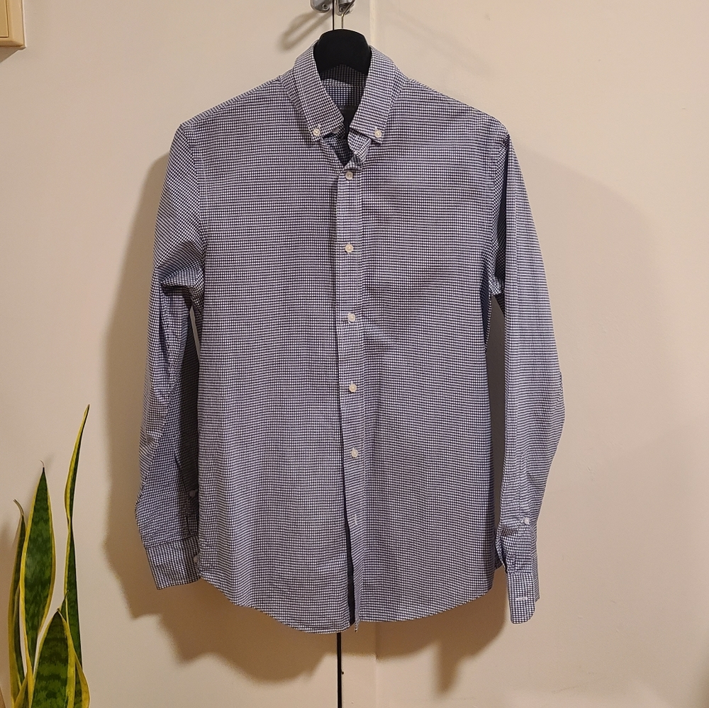 Club Monaco slim fit blue shirt (S)